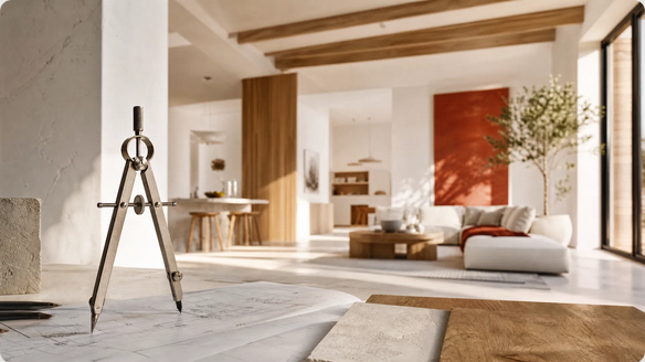 Intérieur rénové par Surfaces & Création